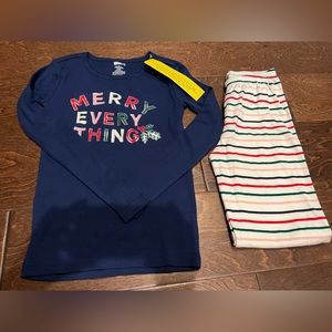 NWT Crazy 8 Girls Holiday Pajamas